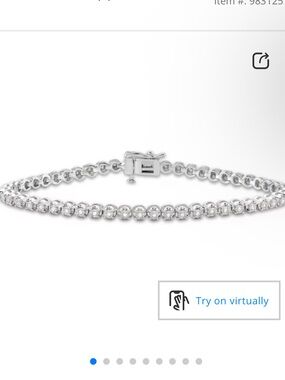 KAY Lab Grown Diamond Tennis Bracelet 1/4 ct tw Sterling Silver 7"